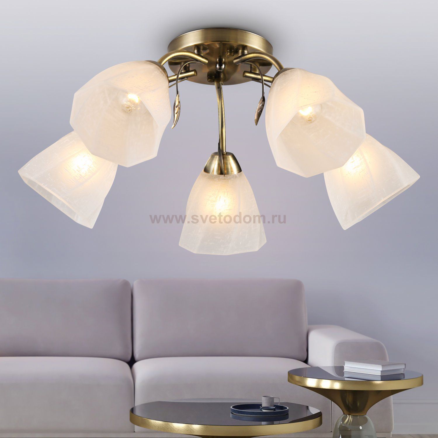 Люстра Rivoli Olivia 9088-305 5 * Е27 40 Вт модерн