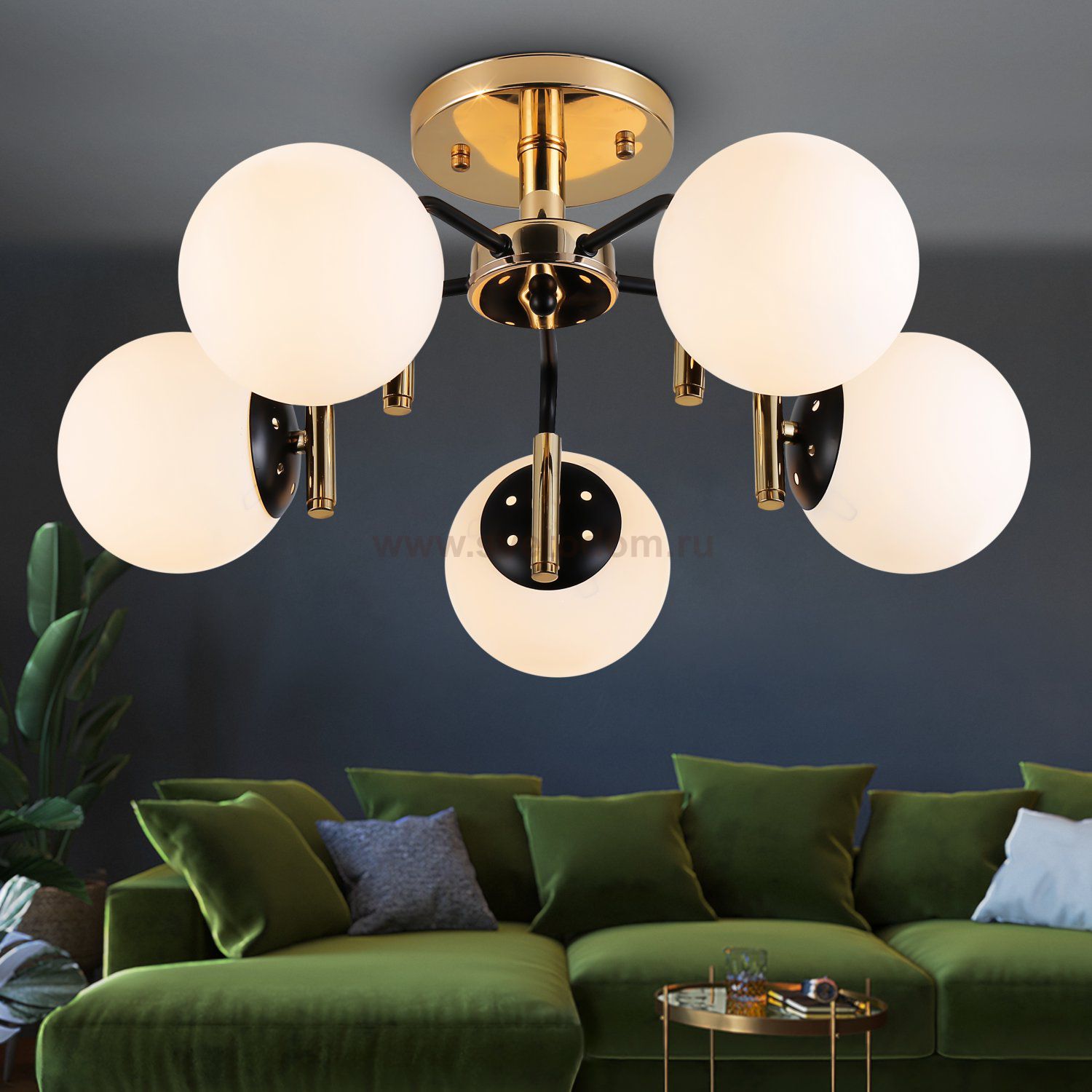 Люстра Rivoli Valencia 9091-305 5 * Е27 40 Вт модерн