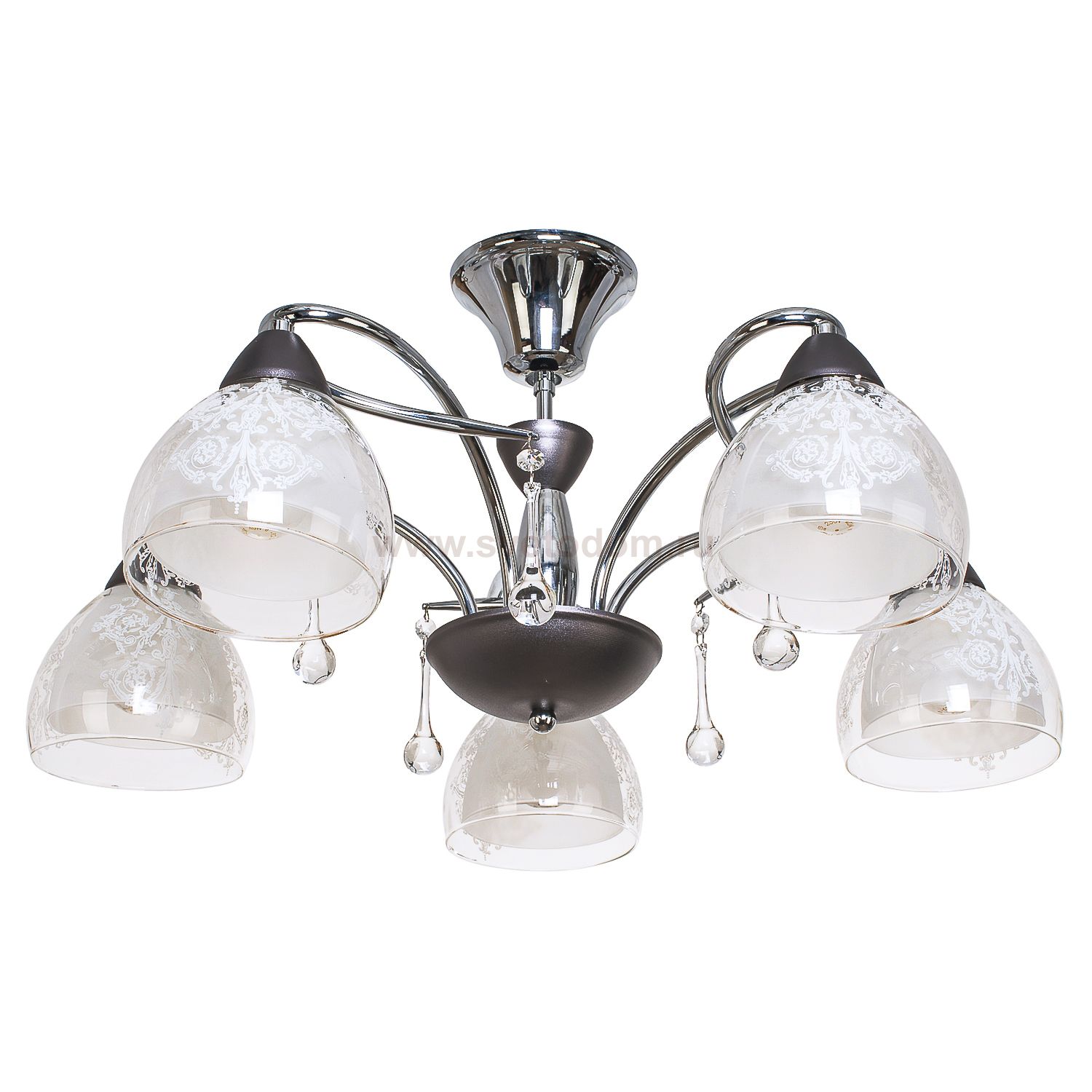 Потолочный светильник Экономсвет 91017/5CR+BR