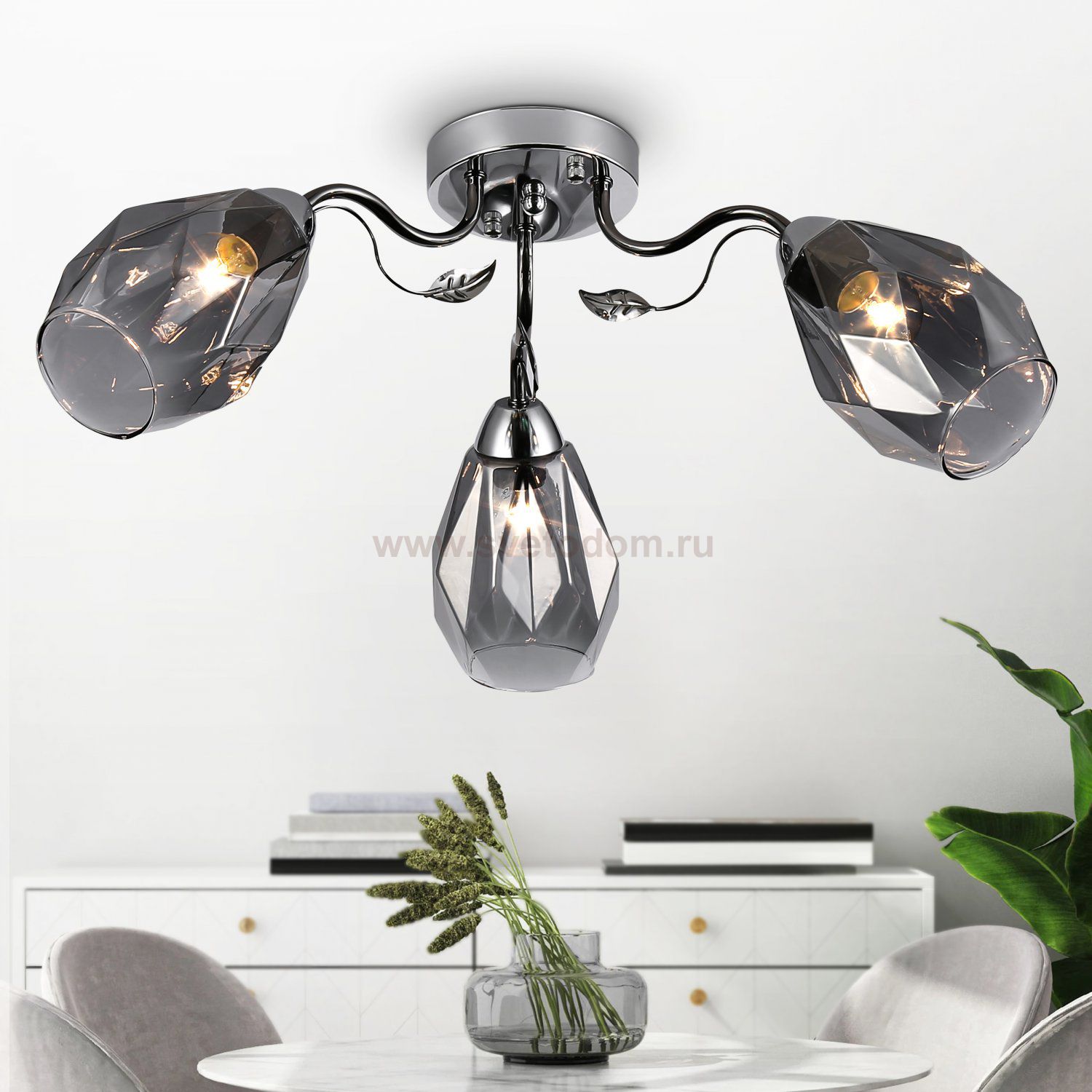 Люстра Rivoli Hillary 9103-303 3 * Е27 60 Вт модерн