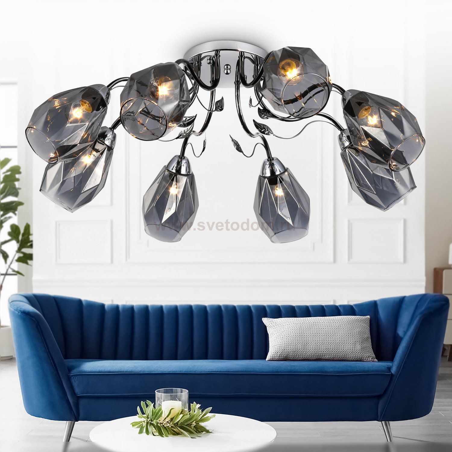 Люстра Rivoli Hillary 9103-308 8 * Е27 60 Вт модерн