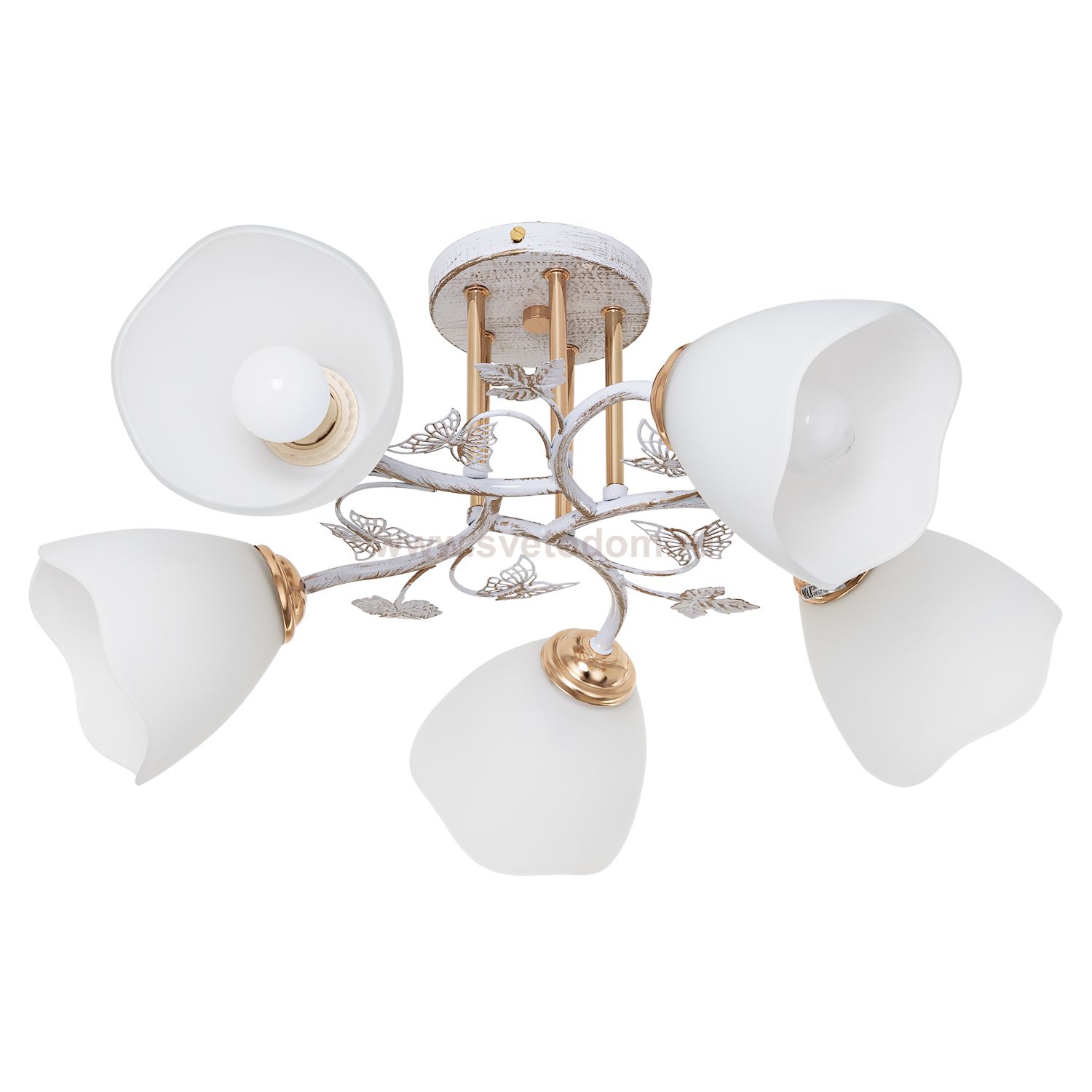 Люстра классическая Экономсвет 91030/5WG+FGD WT