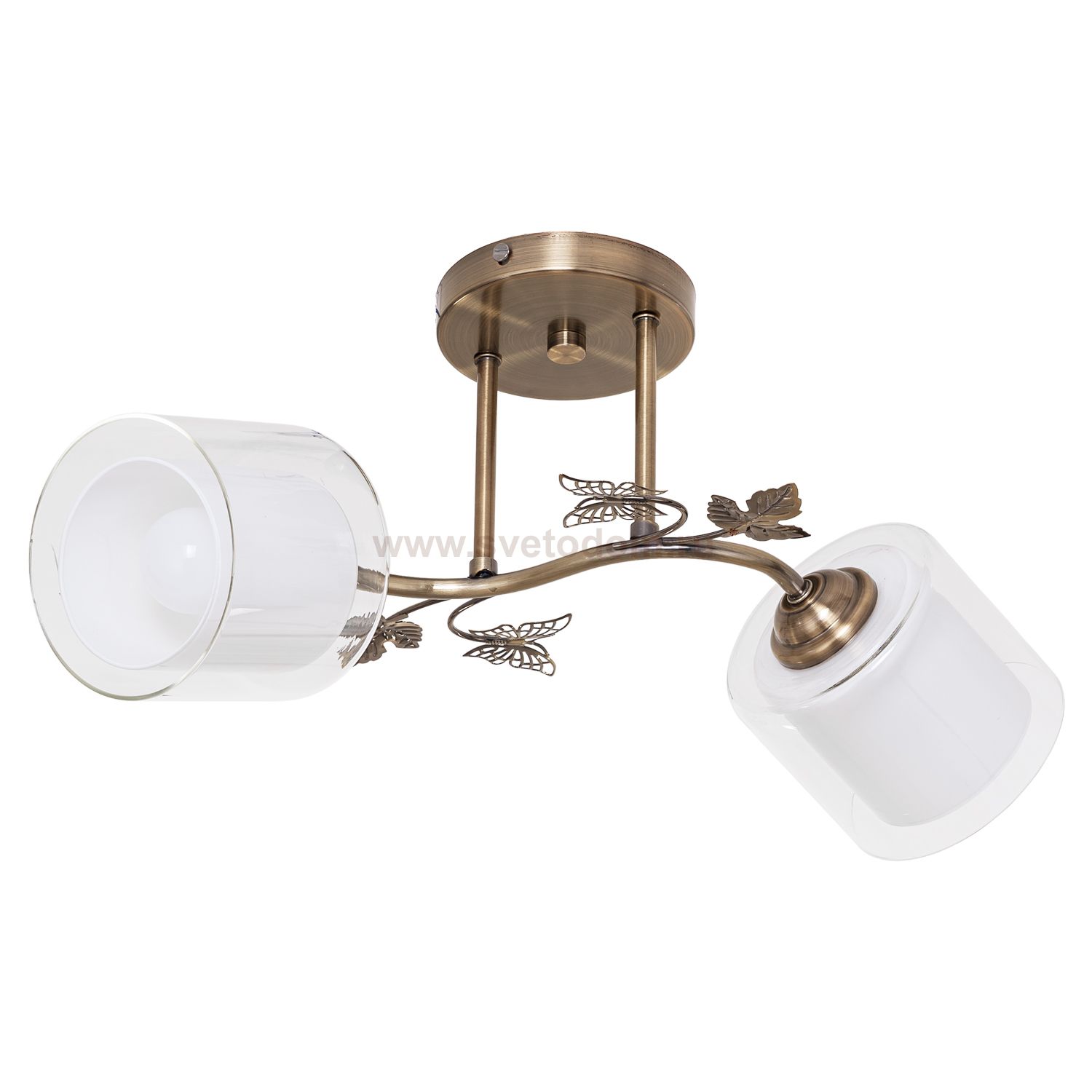 Люстра классическая Экономсвет 91032/2AB WT+CL