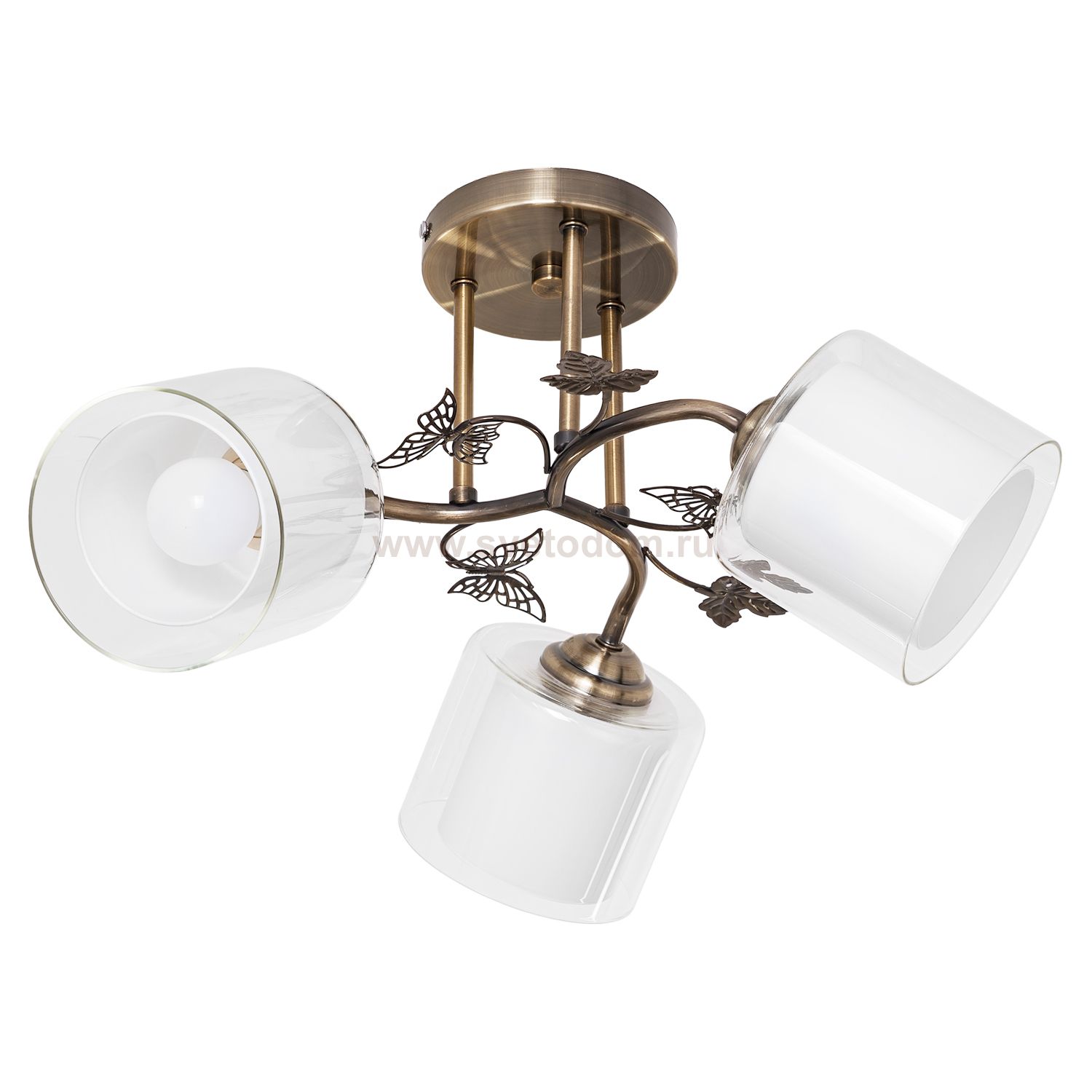 Люстра классическая Экономсвет 91032/3AB WT+CL