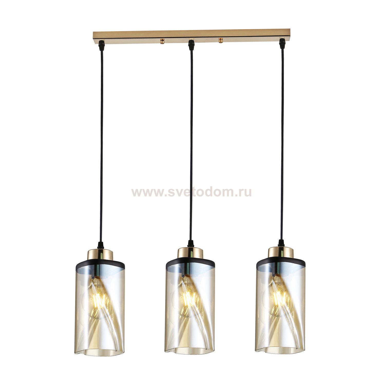 Светильник подвесной (подвес) Rivoli Shelda 9106-203 3 * Е27 60 Вт модерн потолочный