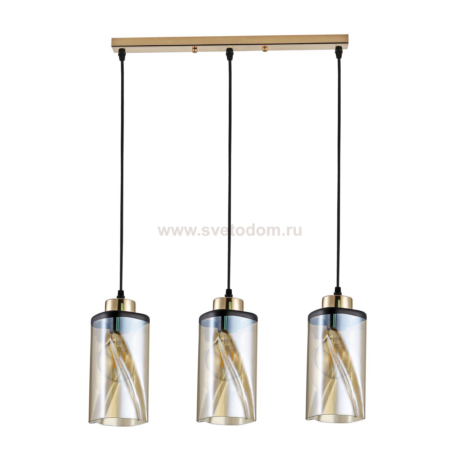 Светильник подвесной (подвес) Rivoli Shelda 9106-203 3 * Е27 60 Вт модерн потолочный