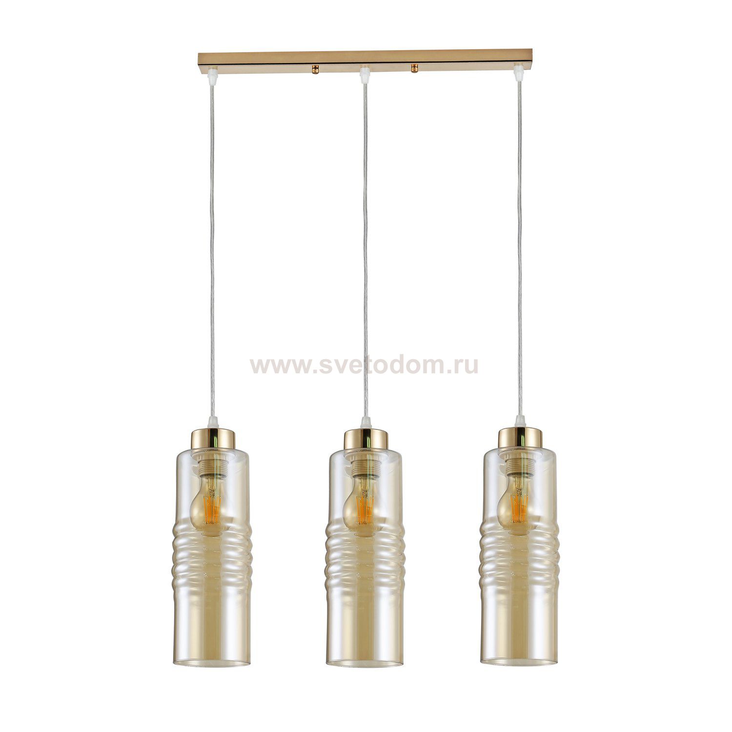 Светильник подвесной (подвес) Rivoli Viviane 9107-203 3 * Е27 60 Вт модерн потолочный