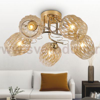 Люстра Rivoli Alexia 9115-305 5 х Е27 40 Вт модерн