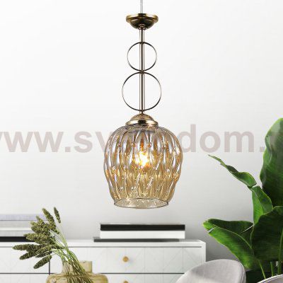 Светильник подвесной (подвес) Rivoli Cindy 9119-201 1 х Е27 40 Вт модерн потолочный