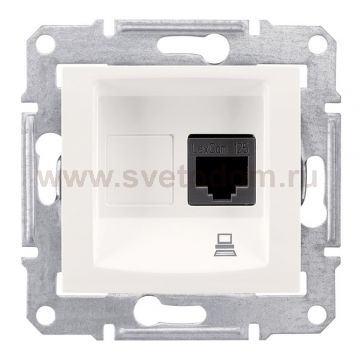 SE Sedna Бел Розетка компьютерная 1-ая RJ45 кат. 6 UTP (SDN4700121)
