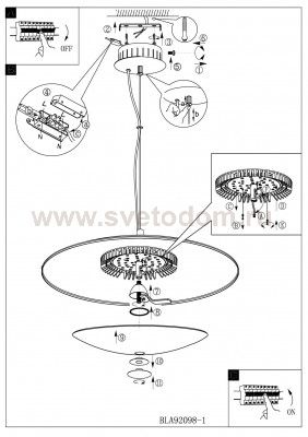 Светильник подвесной Eglo 92099 JAMERA
