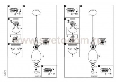 Светильник подвесной Eglo 92747 FONACO