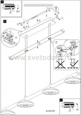 Светильник подвесной Eglo 92786 TARUGO