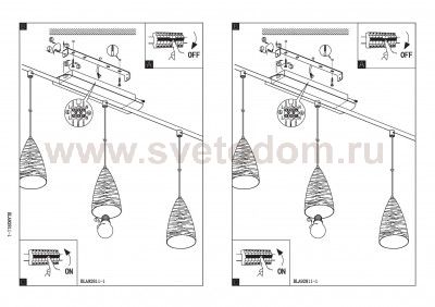 Светильник подвесной Eglo 92811 GARETTO