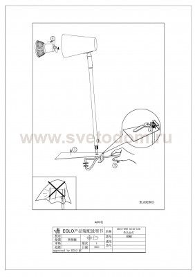 Офисная настольная лампа Eglo 92863 TRAVALE