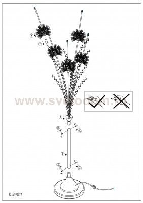 Торшер Eglo 92897 AGLIANO