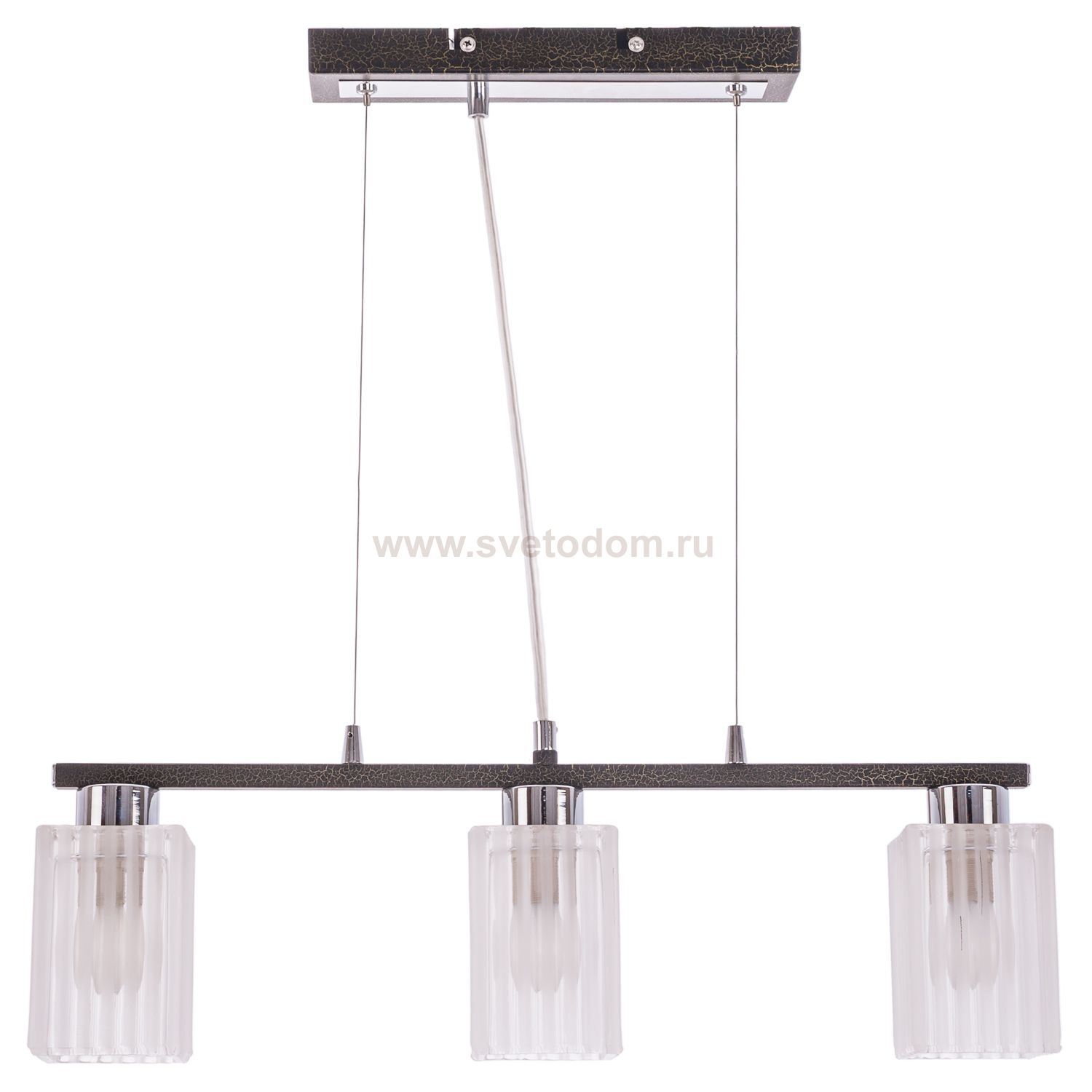 Подвесной светильник Экономсвет 93002/3CH+BKGD FR