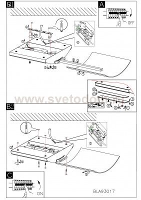 Настенно-потолочный светильник Eglo 93017 GRADO