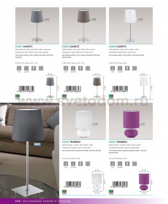 Настольная лампа Eglo 93046 TRONDIO