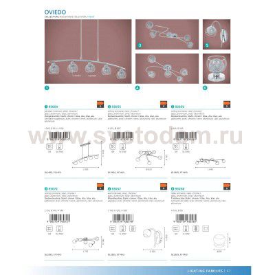Настольная лампа Eglo 93058 OVIEDO