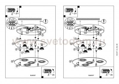 Настенно-потолочный светильник Eglo 93107 CABO