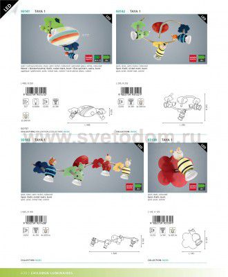 Детский настенный светильник Eglo 93139 TAYA 1