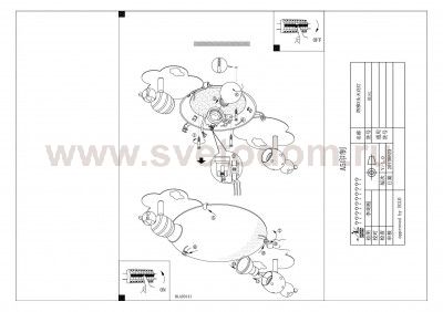 Детский светильник Eglo 93141 TAYA 1
