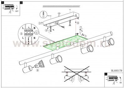 Светильник спот Eglo 93179 DAVEN 1