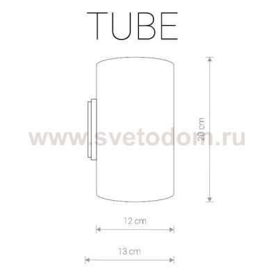 Светильник настенный Nowodvorski TUBE GRAPHITEE 9318
