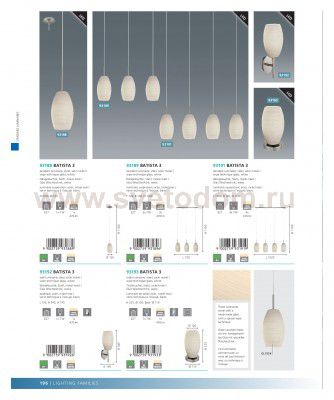 Настенно-потолочный светильник Eglo 93192 BATISTA 3