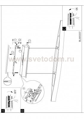 Светильник подвесной Eglo 93343 FORNES