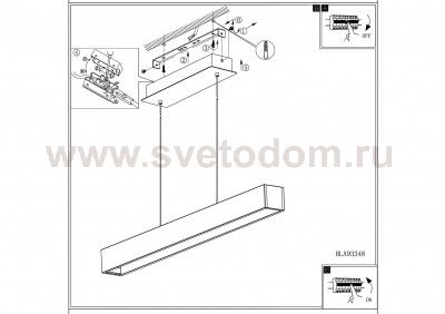 Светильник подвесной Eglo 93352 COLLADA