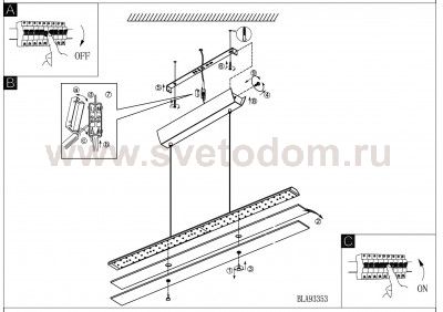 Подвесный светильник Eglo 93354 PARAMO