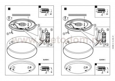 Настенно-потолочный светильник Eglo 93396 PALOMARO 405мм антрацит