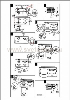 Светодиодный потолочный светильник Eglo 93398 GUADIANO