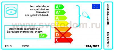 Светодиодный потолочный светильник Eglo 93398 GUADIANO