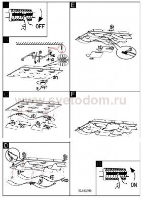 Светодиодный потолочный светильник Eglo 93399 GUADIANO