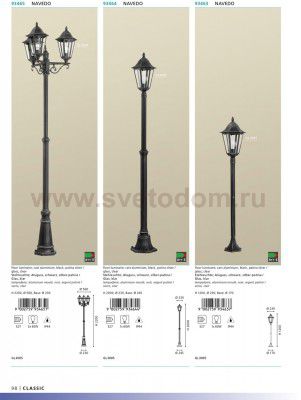 Уличный светильник Eglo 93465 NAVEDO