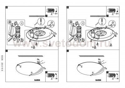Настенно-потолочный светильник Eglo 93536 RICONTO