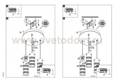 Светильник подвесной Eglo 93545 OLVERO