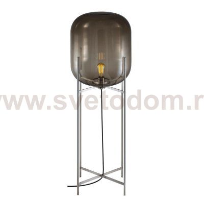 Торшер Oda black/smoky