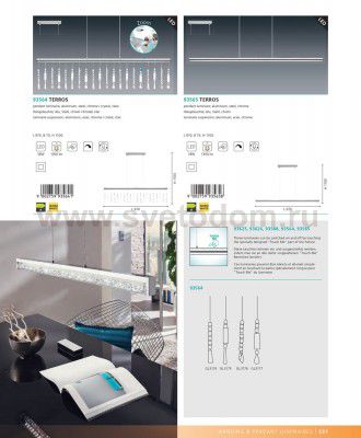 Светильник подвесной Eglo 93565 TERROS