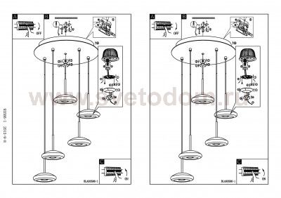 Светильник подвесной Eglo 93586 TARUGO
