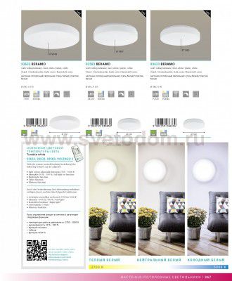 Настенно-потолочный светильник Eglo 93633 BERAMO