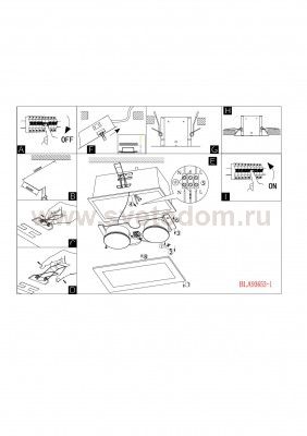Встраиваемый и накладный светильник Eglo 93653 LED GLENN