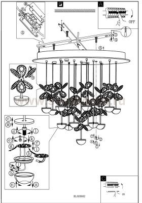 Светодиодный подвесной светильник Eglo 93662 PIANOPOLI