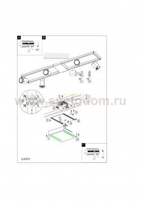 Светильник поворотный спот Eglo 93679 ZERACO