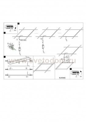 Настенно-потолочный светильник Eglo 93682 SALOBRENA