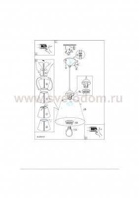 Светильник подвесной Eglo 93718 MOLOVE