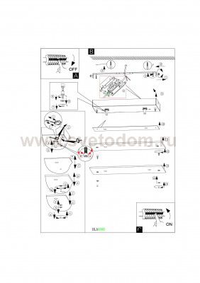 Настенно-потолочный светильник Eglo 93885 FRES 2